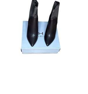 Halston Women’s Heeled Ankle Booties – Size 7 – Brown – BNIB